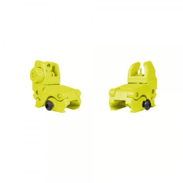 BLEMISH | CERAKOTE LEMON ZEST | Back-Up Front and Rear Sights Combo Sets