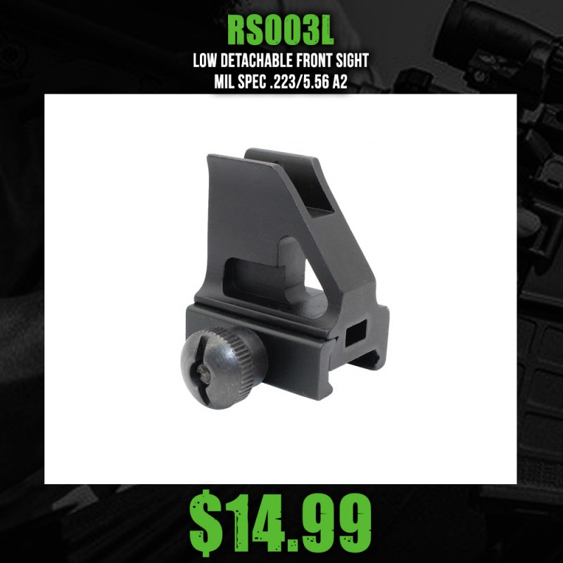 Low Detachable Front Sight Mil Spec .223/5.56 A2 Low Detachable Front Sight Mil Spec .223/5.56 A2