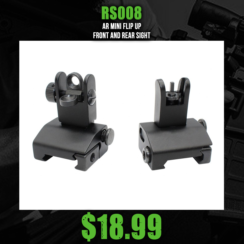 AR Mini Flip Up Front and Rear Sight AR Mini Flip Up Front and Rear Sight