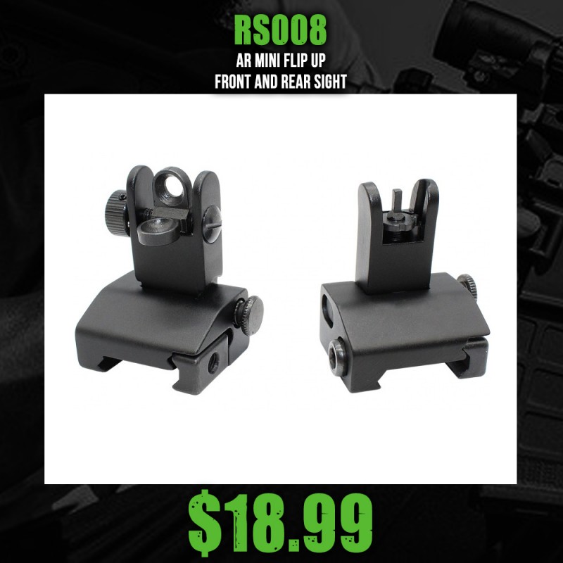 AR Mini Flip Up Front and Rear Sight AR Mini Flip Up Front and Rear Sight