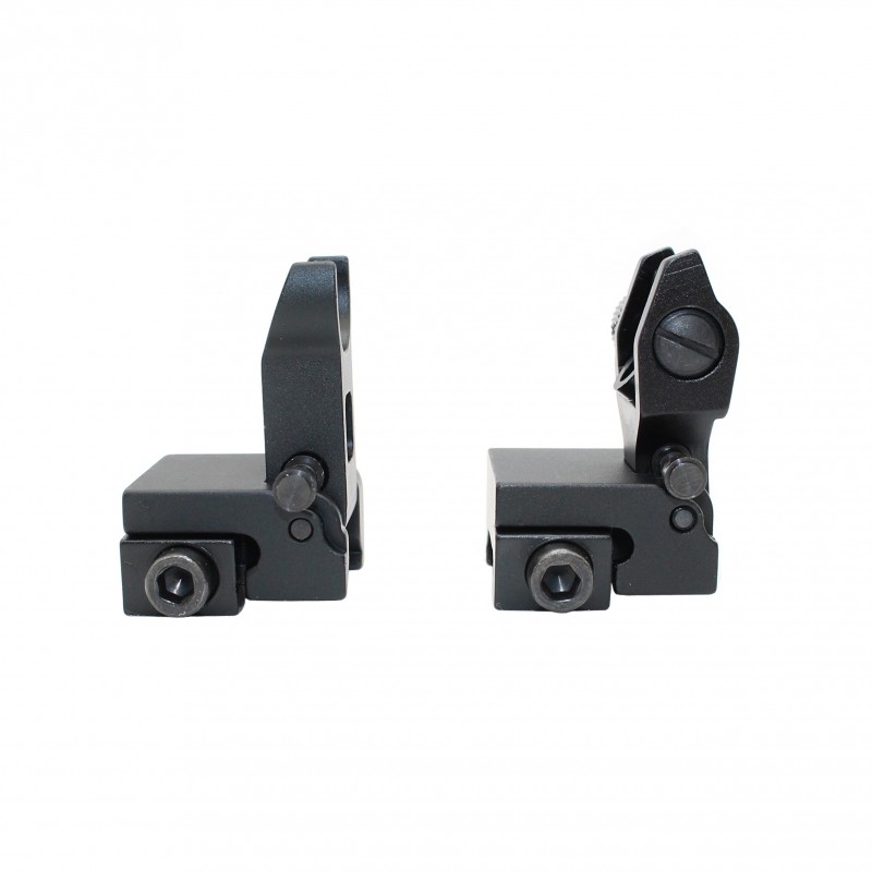 AR-15 Front and Rear Flip Up Sights
