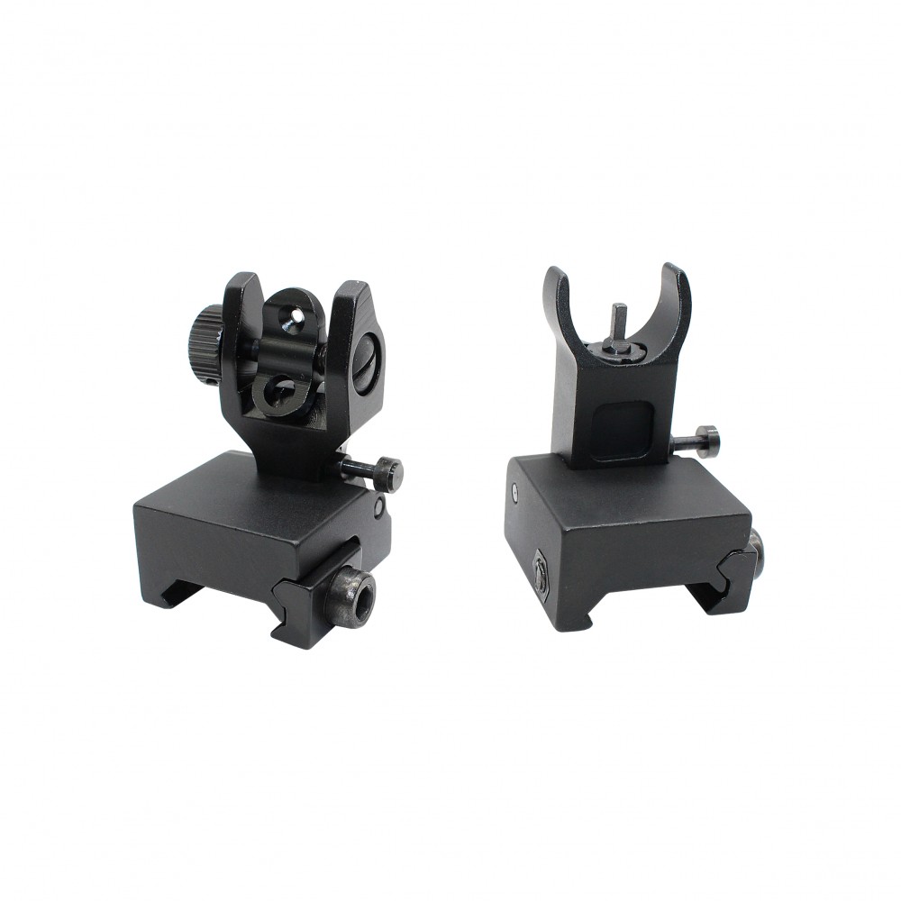 AR-15 Front and Rear Flip Up Sights