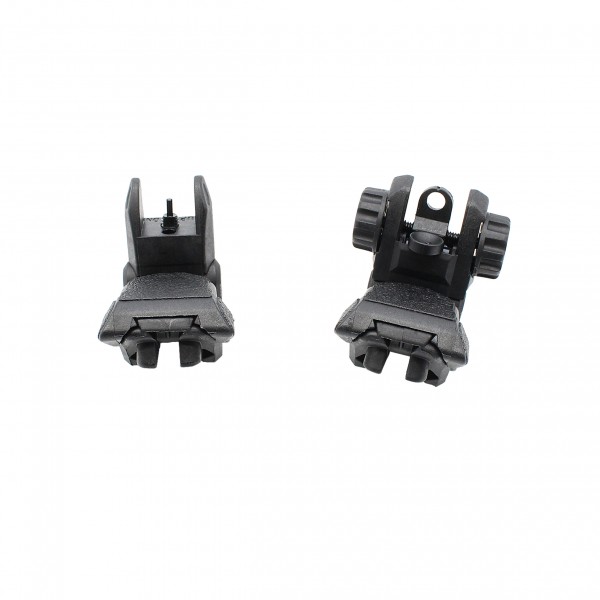Front And Rear Polymer Flip-Up Sights