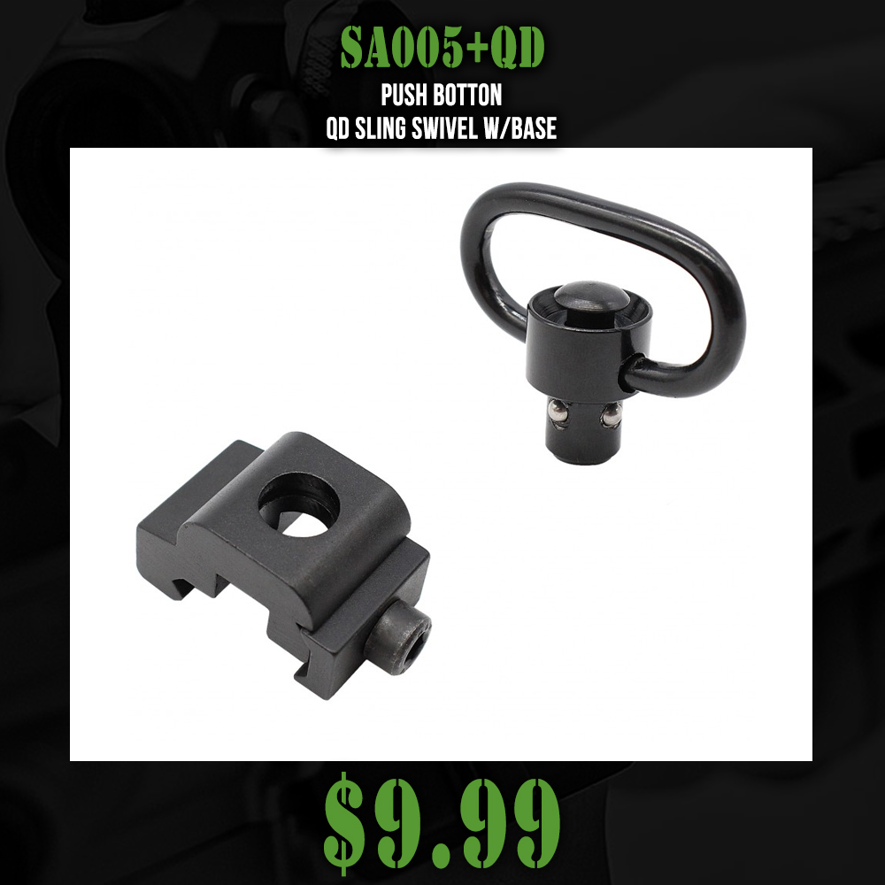 Push Botton QD Sling Swivel W/Base