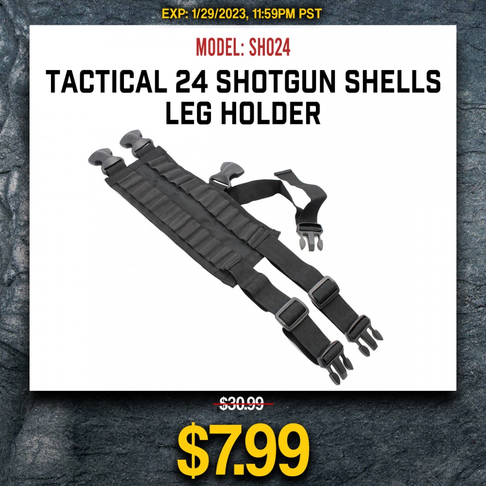 Tactical 24 Shotgun Shells Leg Holder