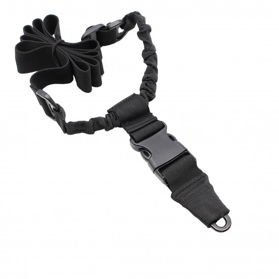 Black Tactical Single Point QD Bungee Rifle Sling Black Tactical Single Point QD Bungee Rifle Sling