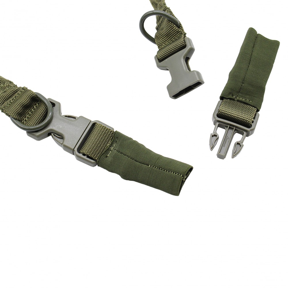 Tactical HK Style 2-Point Adjustable Rifle Bungee Sling W/ Quick Release Green