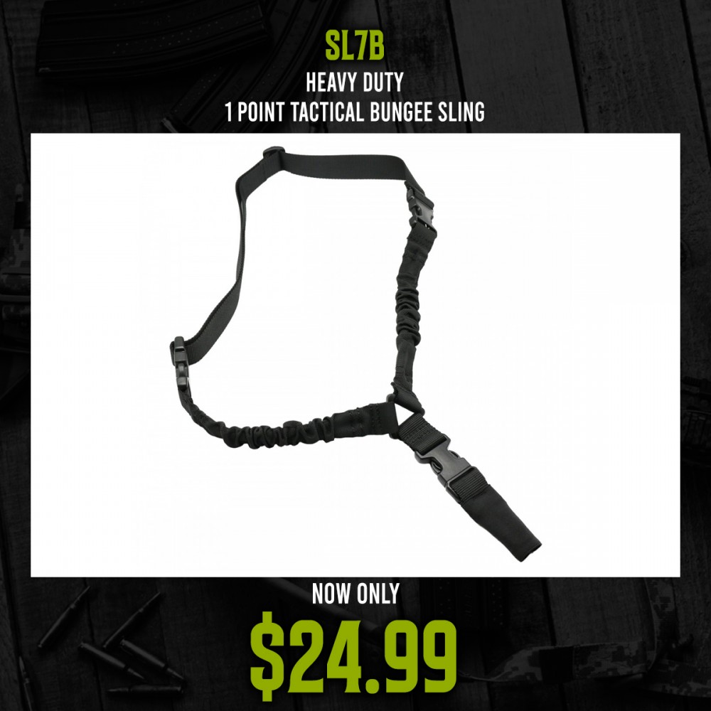 Heavy Duty 1 Point Tactical Bungee Sling 