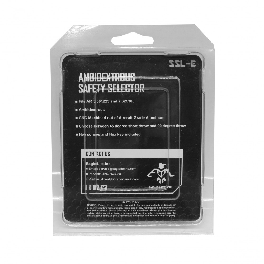 CERAKOTE COLOR OPTION | AR Ambidextrous Safety Selector | SSL-E