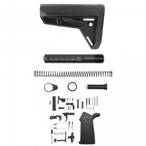 AR-15 .223/5.56 Custom Lower Build Kit W/ MAGPUL MOE Stock and Pistol Grip | Mil-Spec