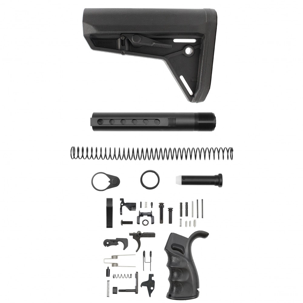 AR-15 .223/5.56 Ambidextrous Lower Build Kit W/ MAGPUL MOE SL Stock | Mil-Spec