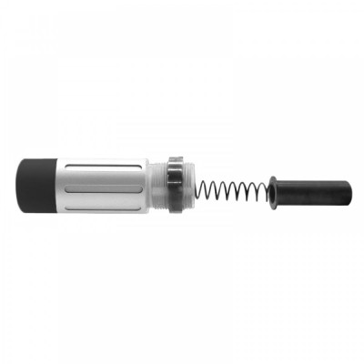 CERAKOTE GLACIER SILVER | AR-15 Complete Compact Buffer Tube 3.5''-V2| End Plate Option