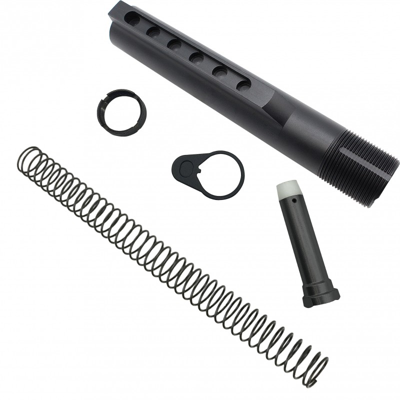 AR-15 .223/5.56 Standard Lower Build Kit W/ Rogers Super-Stoc Deluxe Rifle Stock | Mil-Spec