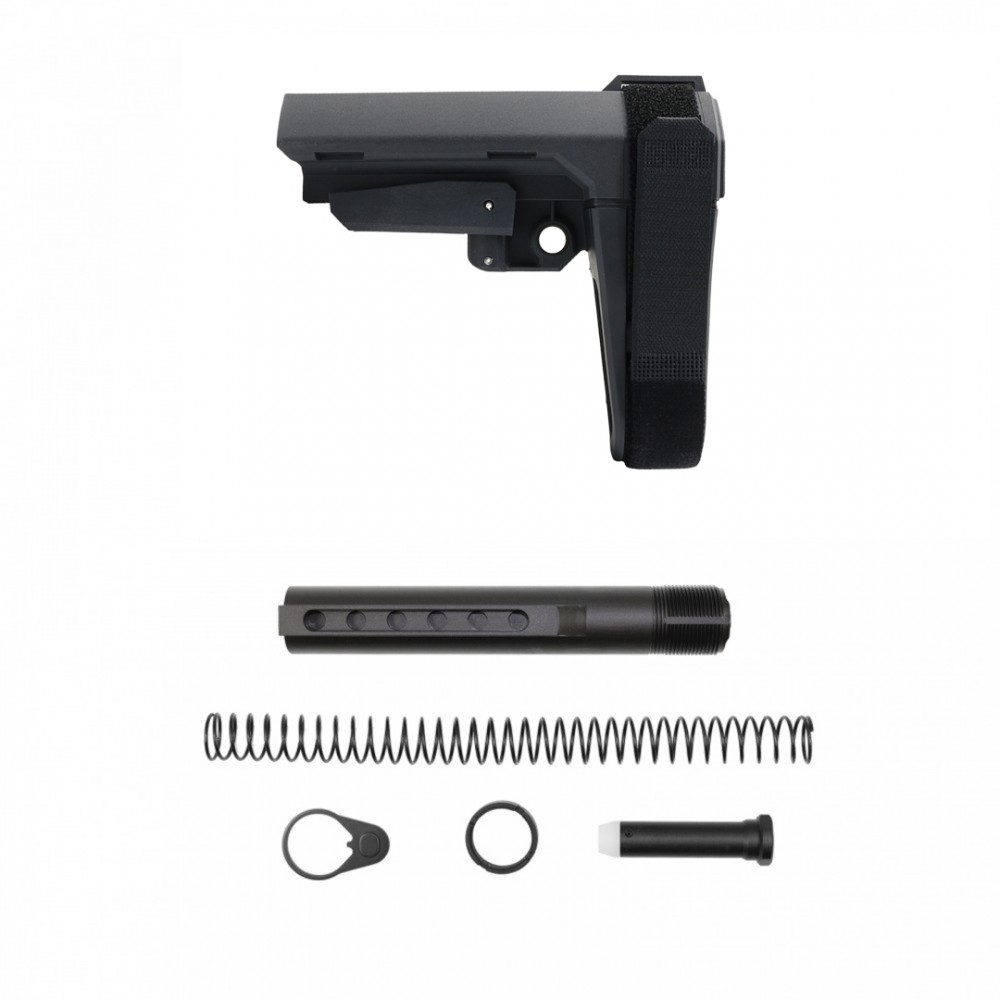 SB Tactical SBA3 Pistol Stabilizing Brace (USA) GREY W/Buffer Tube Kit