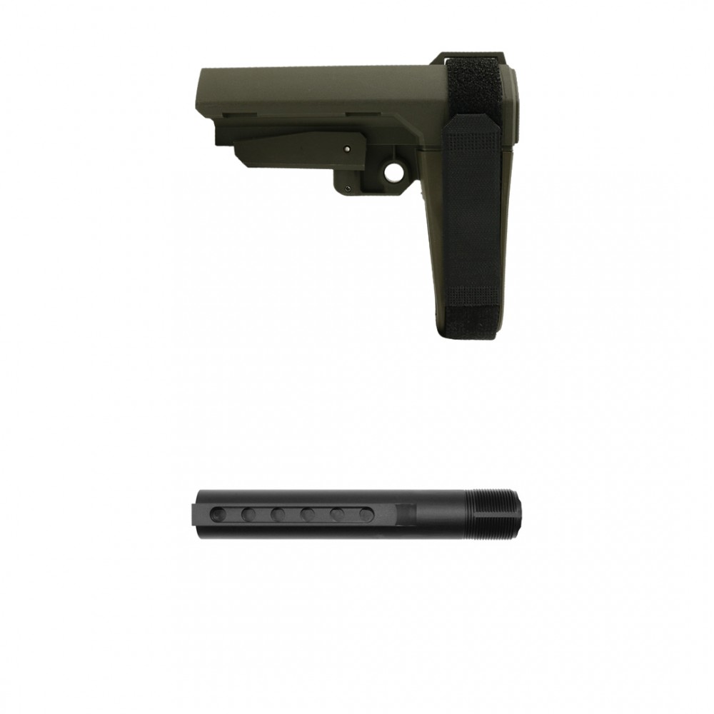 SB Tactical SBA3 Pistol Stabilizing Brace (USA) ODG + Buffer Tube