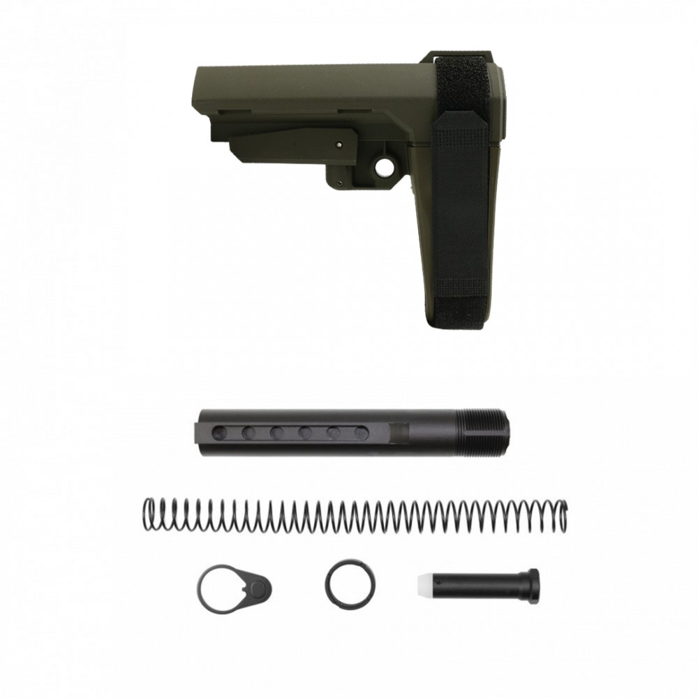 SB Tactical SBA3 Pistol Stabilizing Brace (USA) ODG W/Buffer Tube Kit