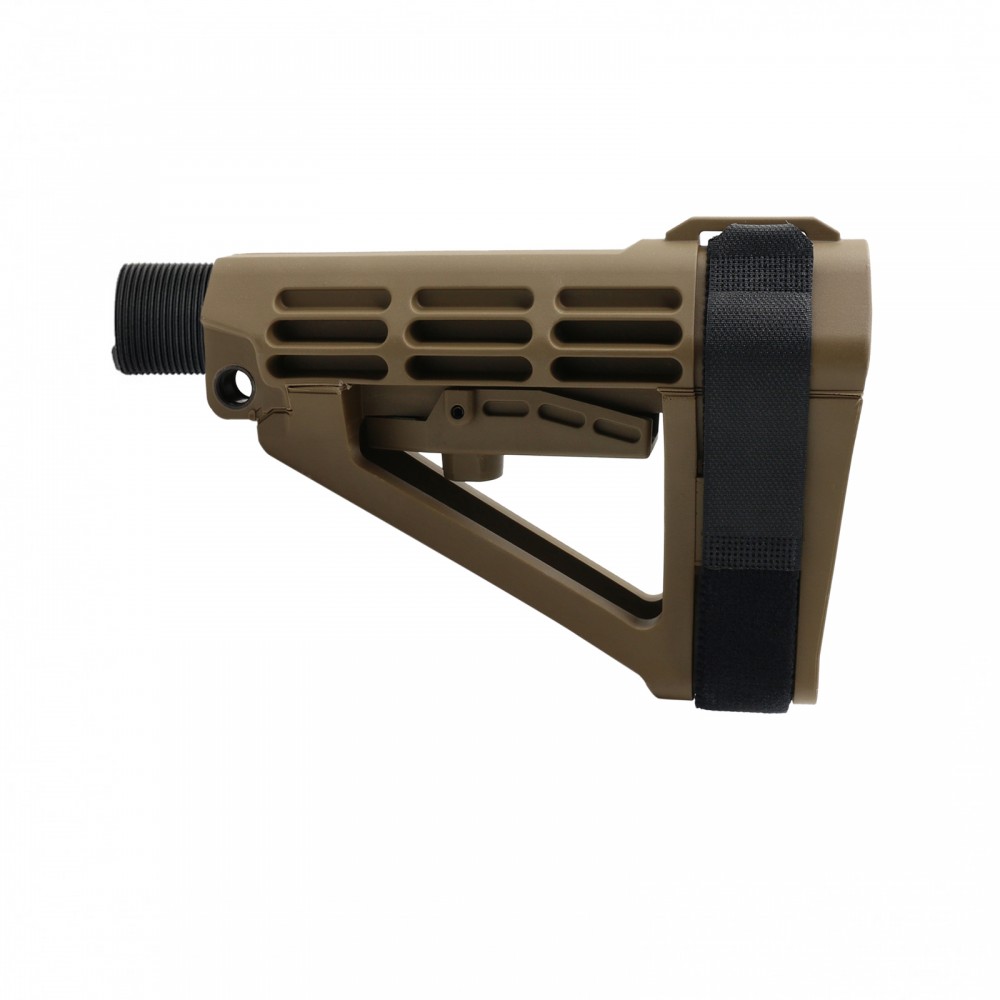 SB Tactical SBA4 Pistol Stabilizing Brace (USA)- FDE + Buffer Tube