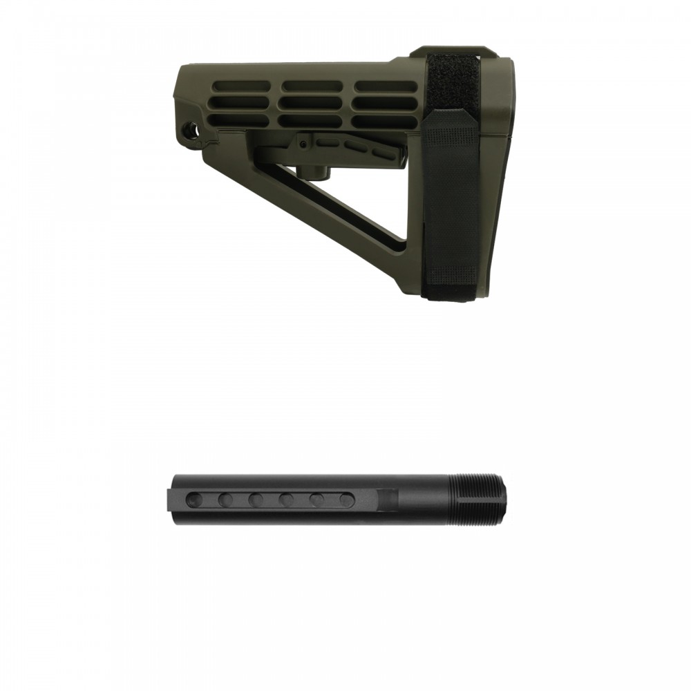 SB Tactical SBA4 Pistol Stabilizing Brace (USA)- ODG + Buffer Tube