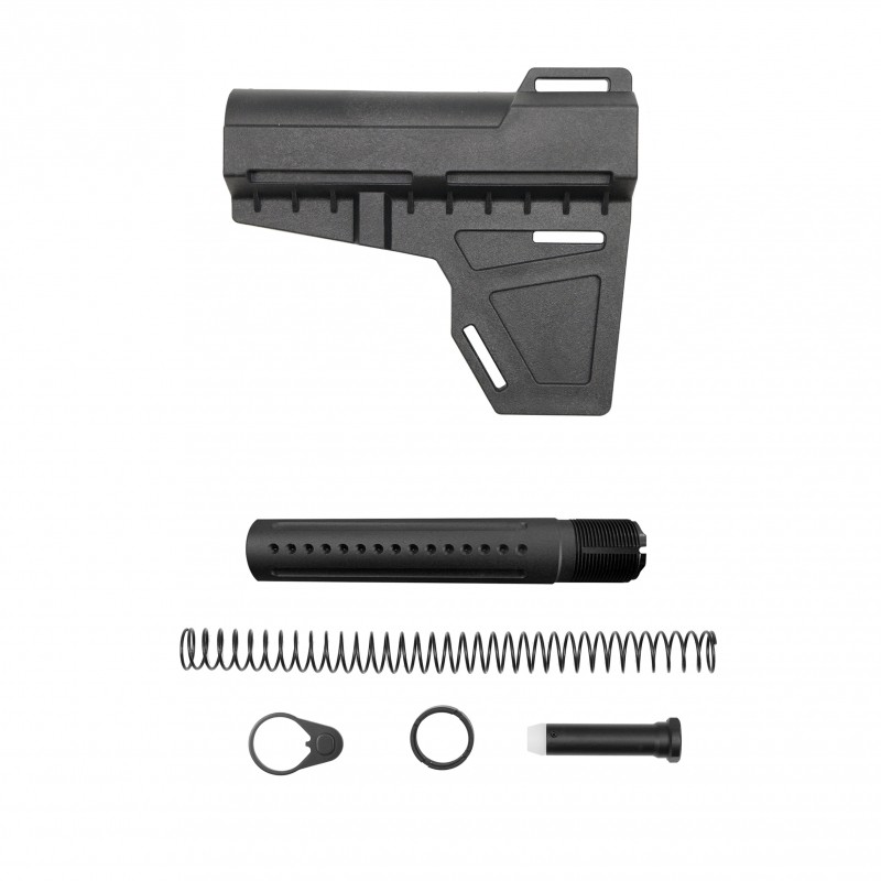 AR-15 Milled Buffer Tube Kit and Pistol Blade Stabilizer