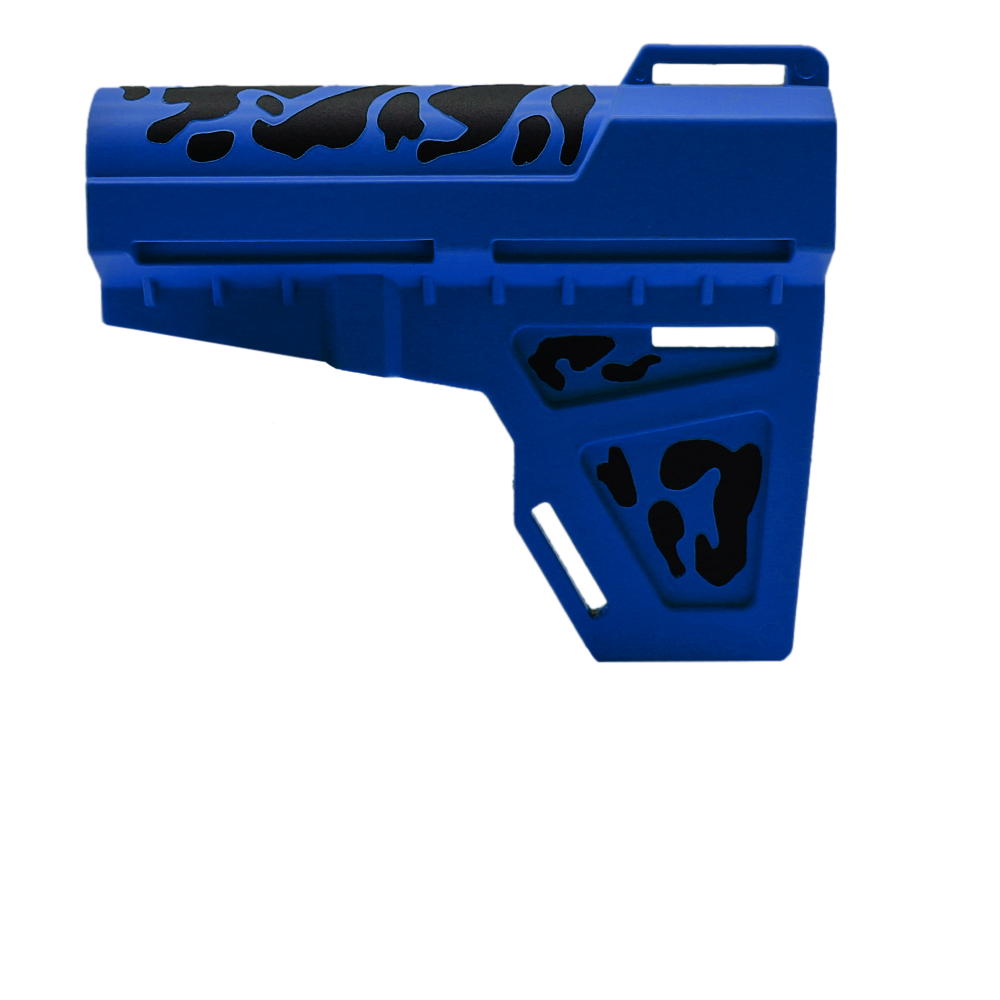 CERAKOTE CAMO BLU | Pistol Stabilizer - Base BLU - Pattern - BLK CERAKOTE CAMO BLU | Pistol Stabilizer - Base BLU - Pattern - BLK