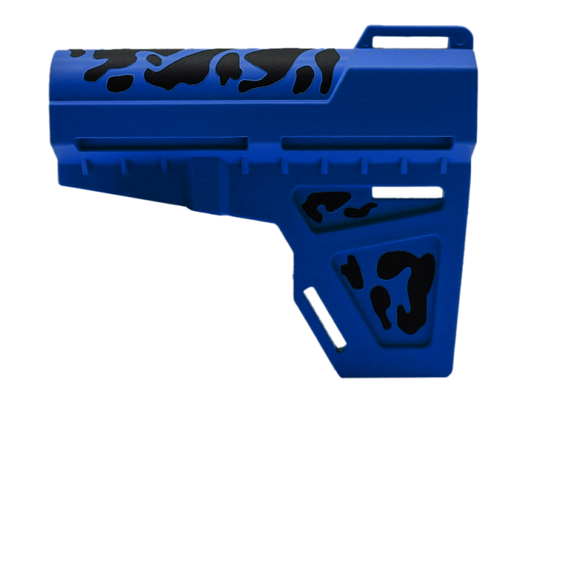 CERAKOTE CAMO BLU | Pistol Stabilizer - Base BLU - Pattern - BLK CERAKOTE CAMO BLU | Pistol Stabilizer - Base BLU - Pattern - BLK