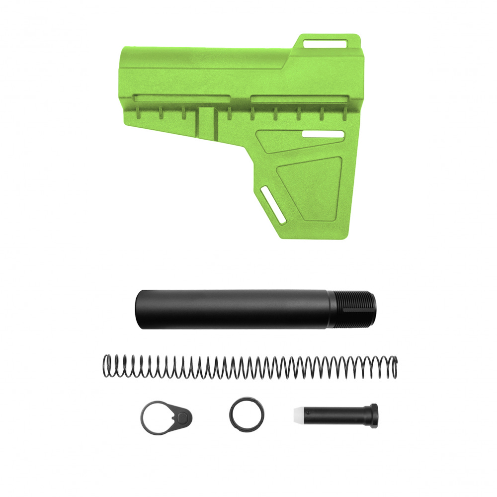 AR-15 Pistol Blade W/Complete Buffer Tube Kit - Cerakote Zombie Green - No Foam Pad