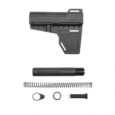 AR-15 Pistol Blade W/Complete Dimpled Pistol Buffer Tube Kit - No Foam Pad