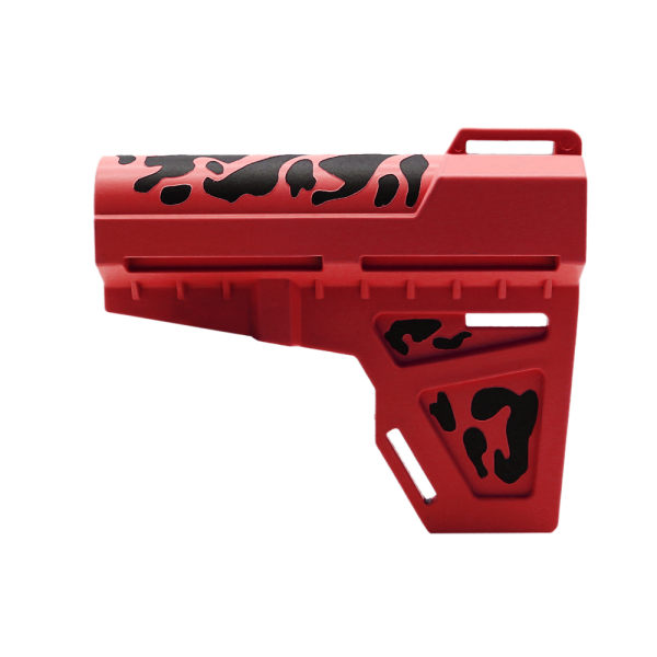 CERAKOTE CAMO RED | Pistol Stabilizer - Base RED - Pattern - BLK