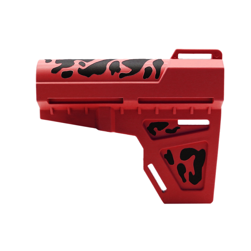 CERAKOTE CAMO| Pistol Stabilizer| Black and Cerakote Red