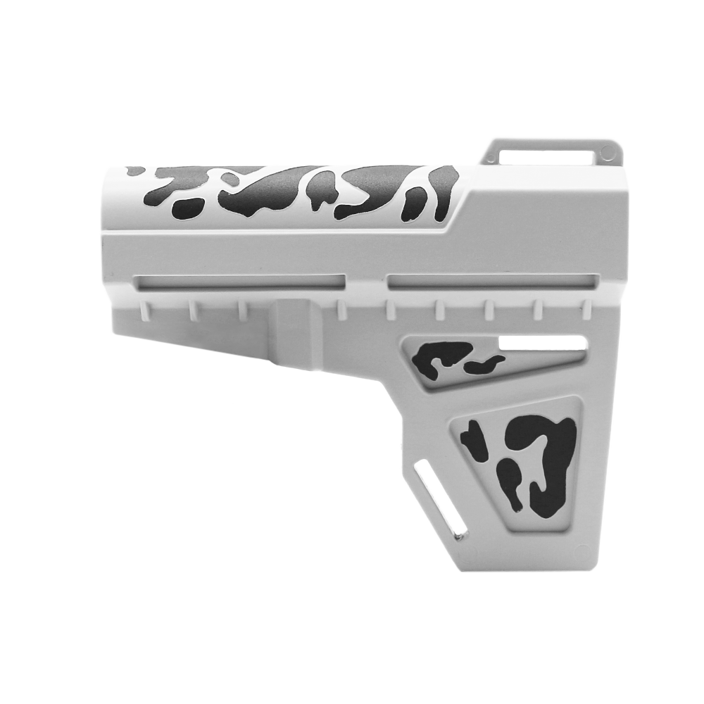 CERAKOTE CAMO| Pistol Stabilizer| Black and Cerakote Bright White