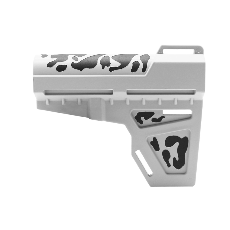 CERAKOTE CAMO| Pistol Stabilizer| Black and Cerakote Bright White