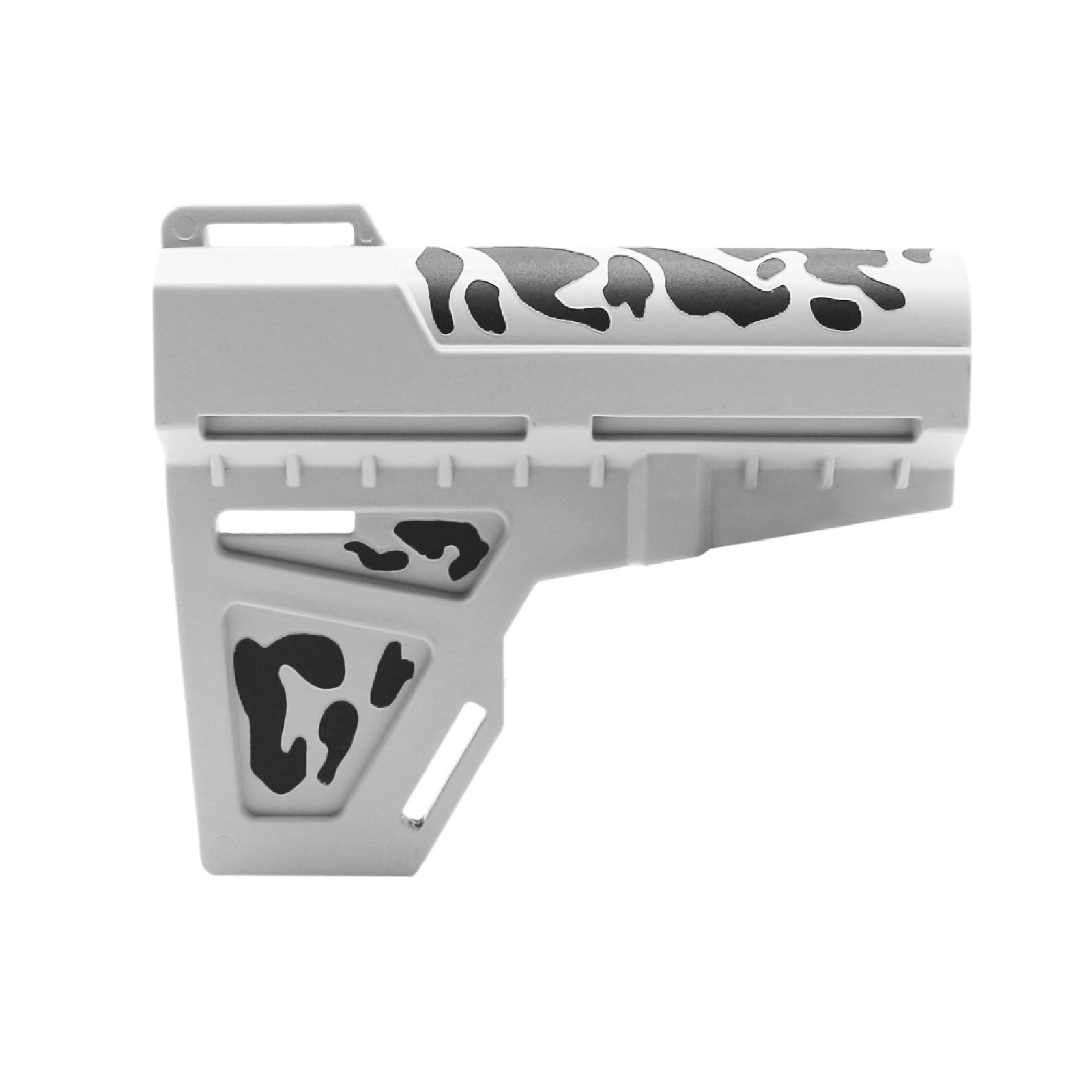 CERAKOTE CAMO Pistol Stabilizer Black and Cerakote Bright White