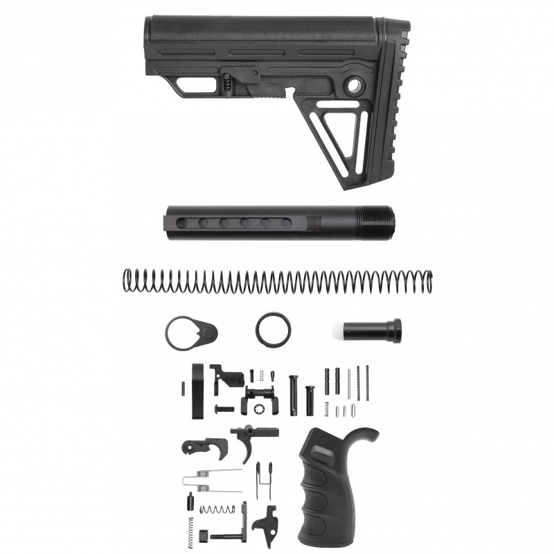 AR-10 / LR-308 Enhanced Ambidextrous Lower Build Kit W/ ALPHA Stock | Mil-Spec
