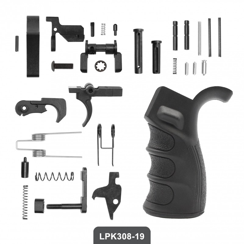 AR-10 / LR-308 Enhanced Ambidextrous Lower Build Kit W/ ALPHA MK2 Stock | Mil-Spec
