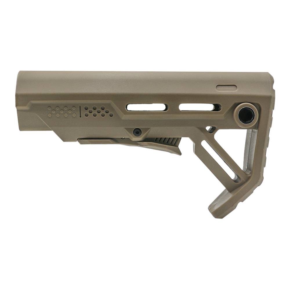 AR-15/.223/ 5.56 CARBINE COLLAPSIBLE STOCK W/ 6-POSITION BUFFER TUBE KIT| MIL-SPEC- FDE