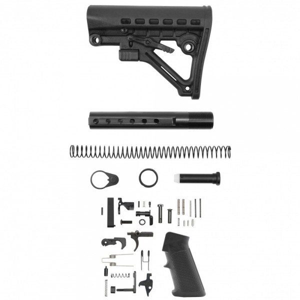AR-15 .223/5.56 Standard Lower Build Kit W/ Skeleton A-Frame Adjustable Buttstock | Commercial-Spec AR-15 .223/5.56 Standard Lower Build Kit W/ Skeleton A-Frame Adjustable Buttstock | Commercial-Spec