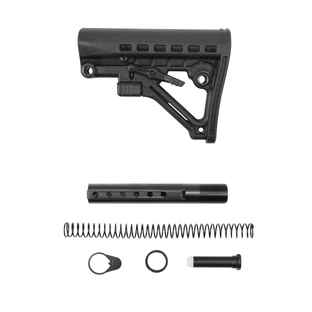 AR-15 .223/5.56 6 Position Buffer Kit W/ Skeleton A Frame Adjustable Buttstock | Commercial-Spec