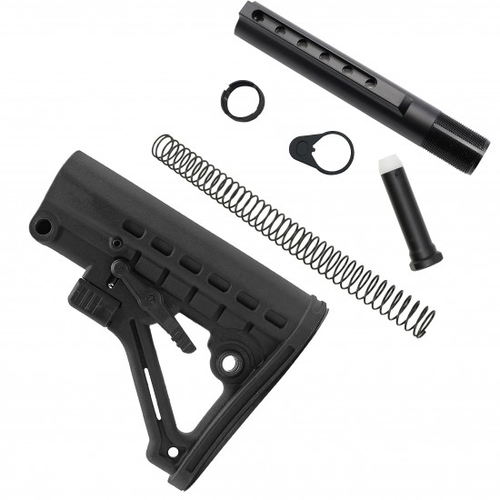 AR-15 Commercial 6 Position Stock And Buffer Kit With Heavy Duty Buffer AR-15 Commercial 6 Position Stock And Buffer Kit With Heavy Duty Buffer