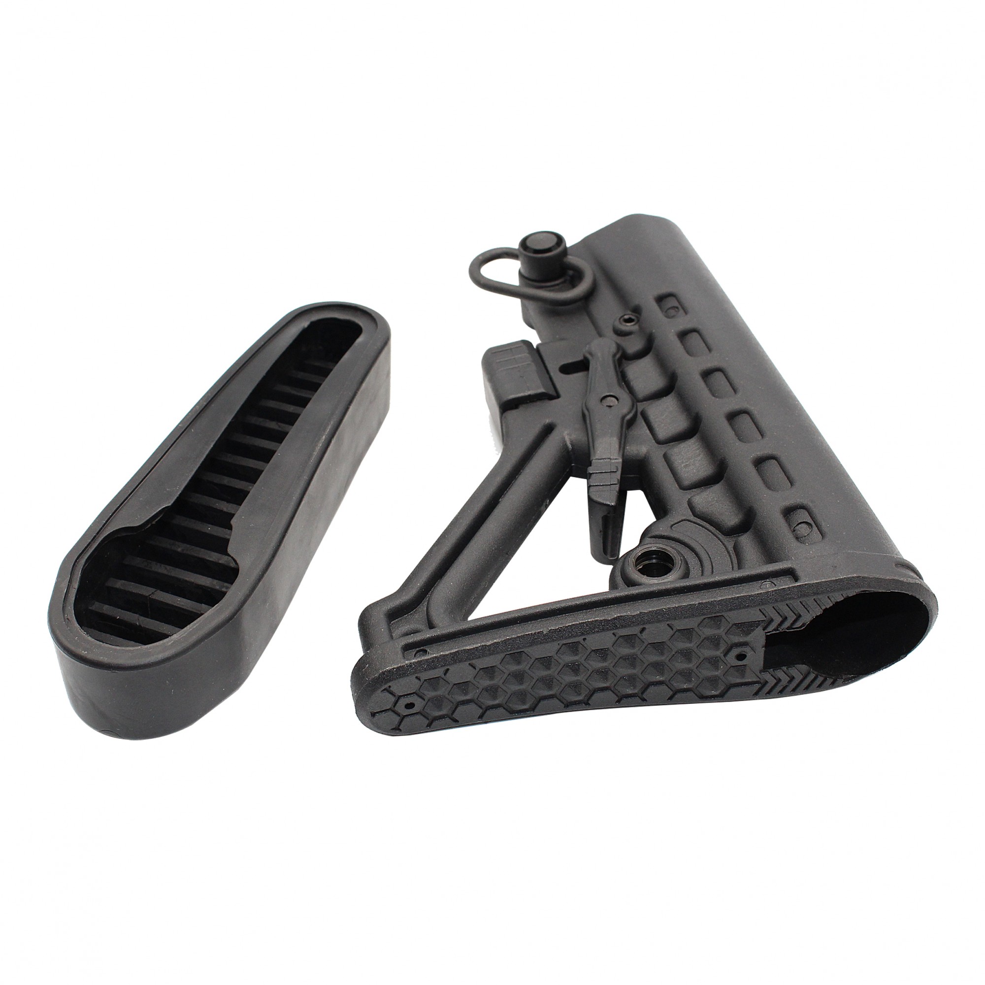 AR15 AR10 Skeleton AFrame Adjustable Buttstock Butt pad & Detachable