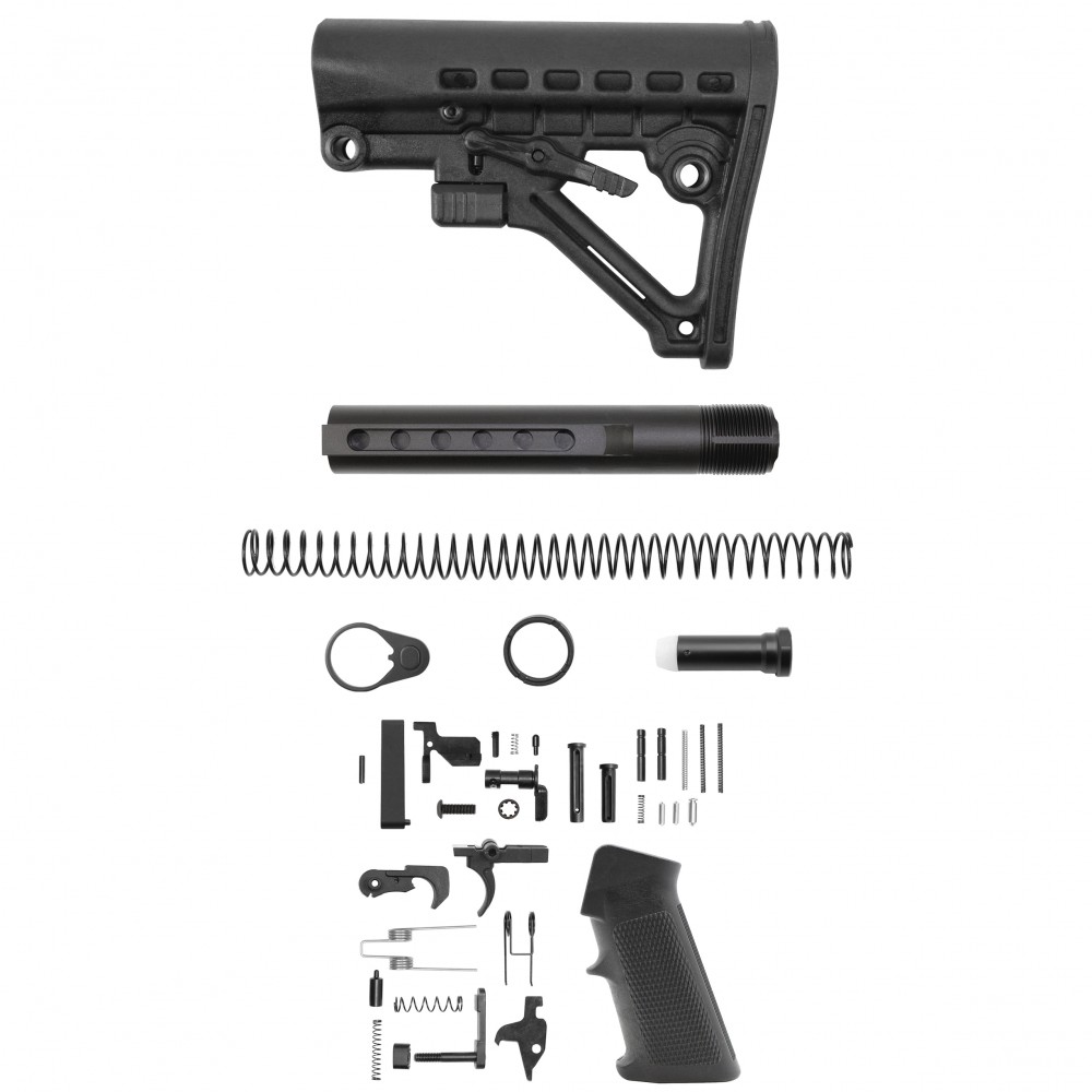 AR-10 / LR-308 Standard Lower Build Kit W/ Skeleton A Frame Buttstock | Mil-Spec