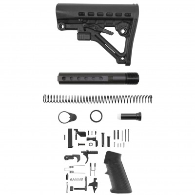 AR-10 / LR-308 Standard Lower Build Kit W/ Skeleton A Frame Buttstock | Mil-Spec