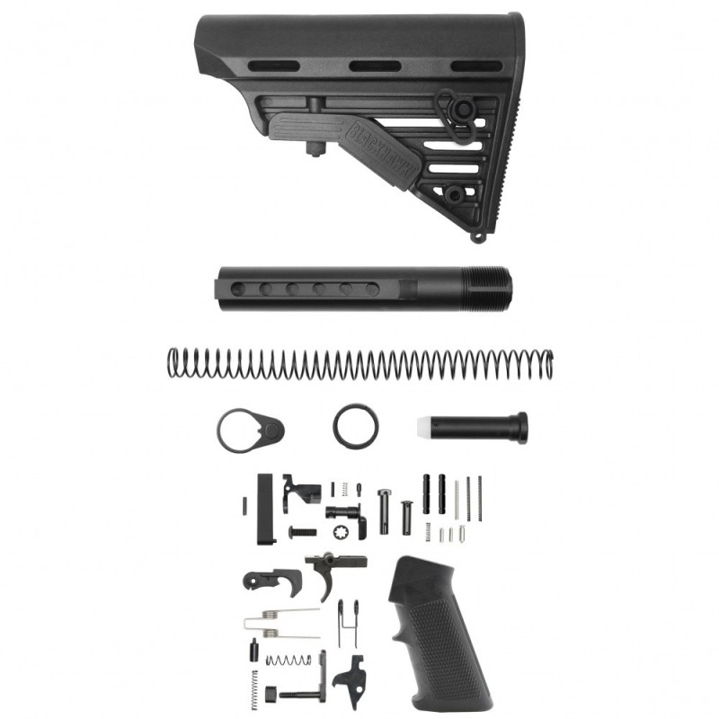 AR-15 .223/5.56 Standard Lower Build Kit W/ Blackhawk Knoxx Stock | Mil-Spec