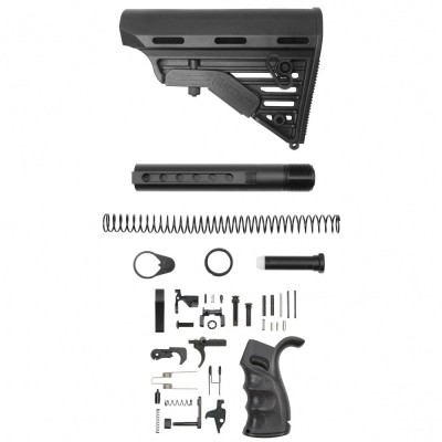 AR-15 .223/5.56 Enhanced Ambidextrous Lower Build Kit W/ Blackhawk Knoxx Stock | Mil-Spec