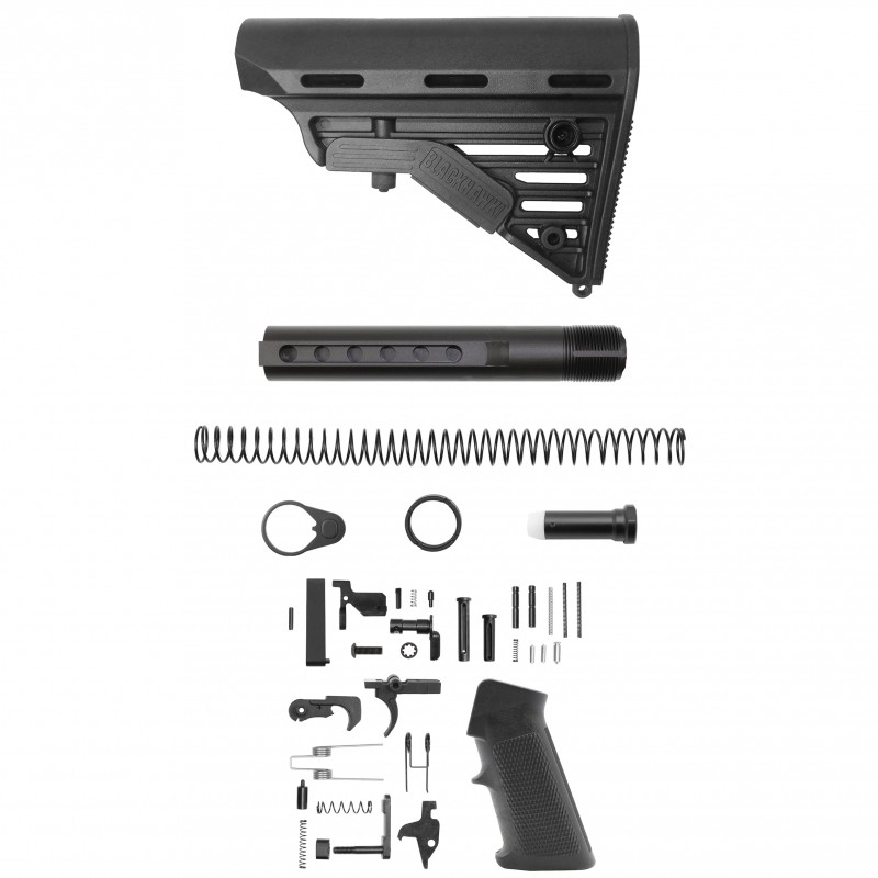 AR-10 / LR-308 Standard Lower Build Kit W/Blackhawk! Knoxx Buttstock | Mil-Spec