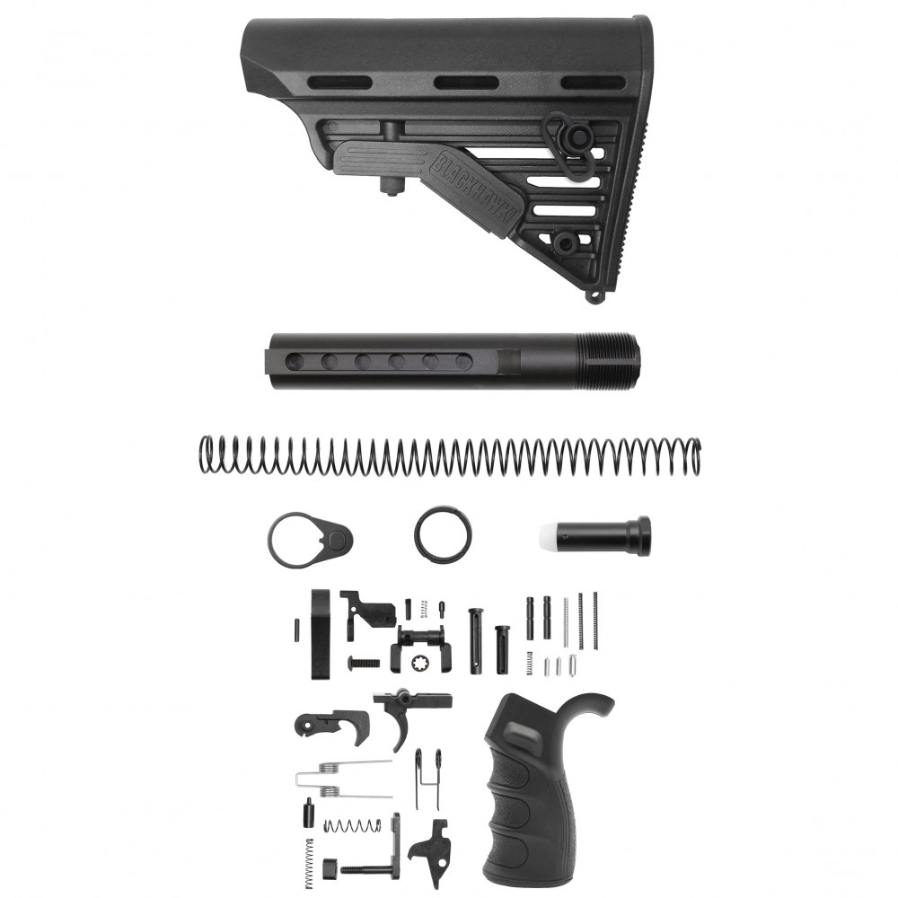 AR-10 / LR-308 Enhanced Ambidextrous Lower Build Kit W/ Blackhawk Knoxx Buttstock | Mil-Spec