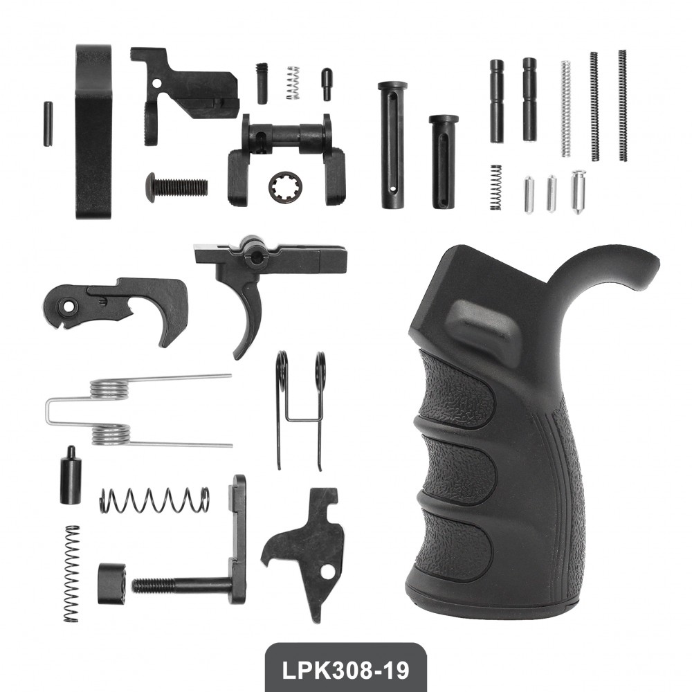 AR-10 / LR-308 Enhanced Ambidextrous Lower Build Kit W/ Blackhawk Knoxx Buttstock | Mil-Spec