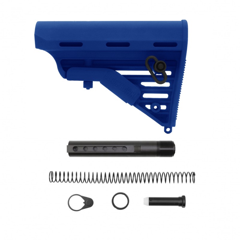 CERAKOTE BLUE FLAME | AR-15 Blackhawk Knoxx Buttstock and Complete Buffer Tube Kit | Mil-Spec