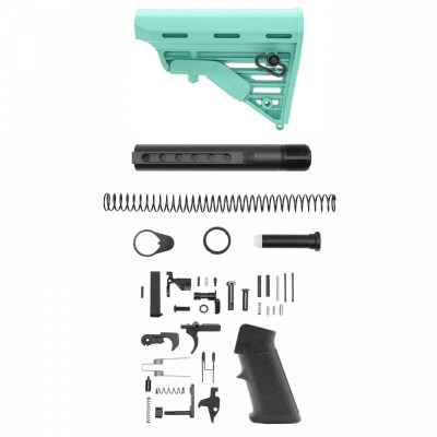 CERAKOTE ROBINS EGG | AR-15 Blackhawk Knoxx Buttstock and Complete Buffer Tube Kit W/ Lower Parts Kit Option | Mil-Spec