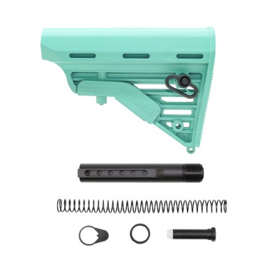 CERAKOTE ROBINS EGG | AR-15 Blackhawk Knoxx Buttstock and Complete Buffer Tube Kit | Mil-Spec