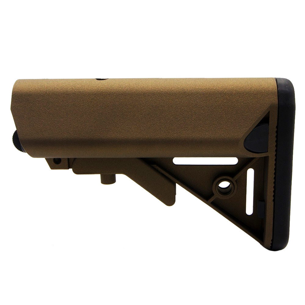 AR-15 .223/5.56 Standard Lower Build Kit W/ Cerakote Burnt Bronze Sopmod Buttstock| Mil-Spec
